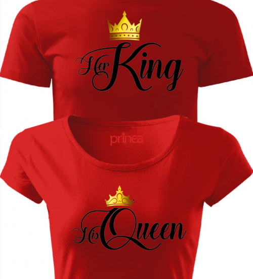 Jeho Královná Jej Kráľ zlatá koruna (King a Queen)