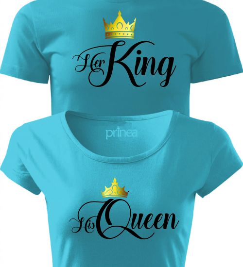 Jeho Královná Jej Kráľ zlatá koruna (King a Queen)