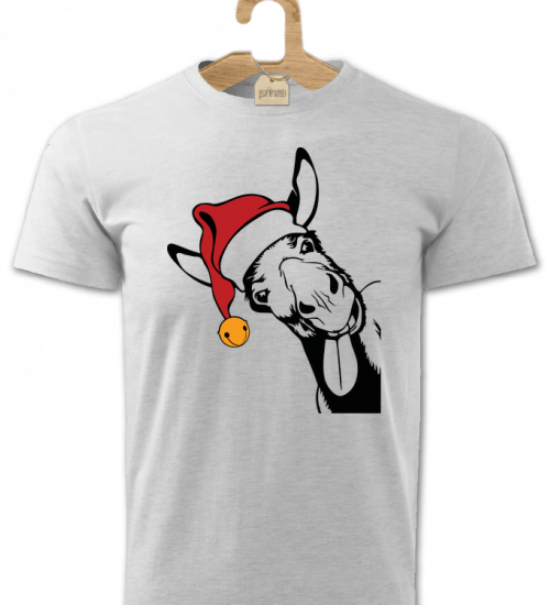 Tričko pánske Santa kôň zľava