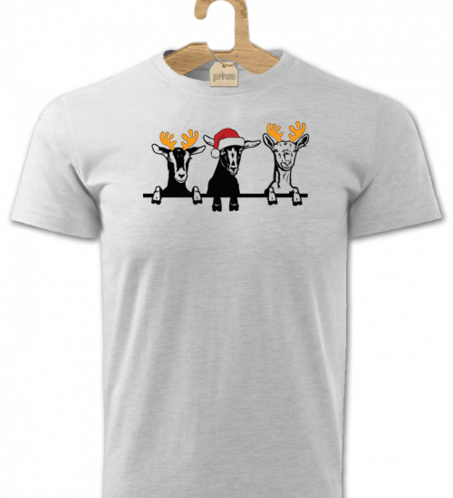 Tričko pánske Santa koza 3x