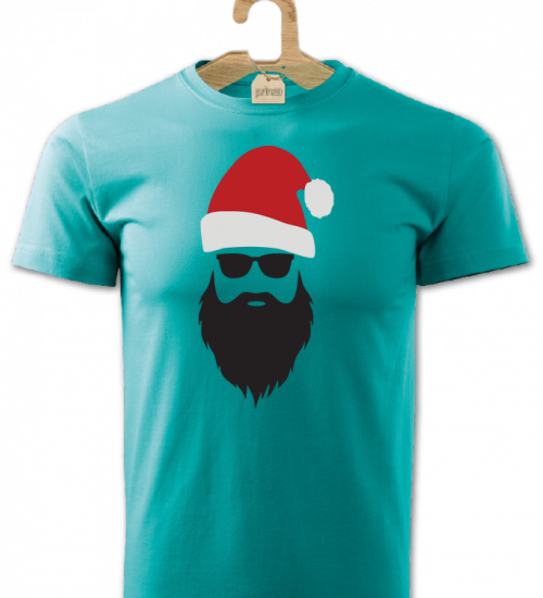 Tričko pánske Santa hipster 1