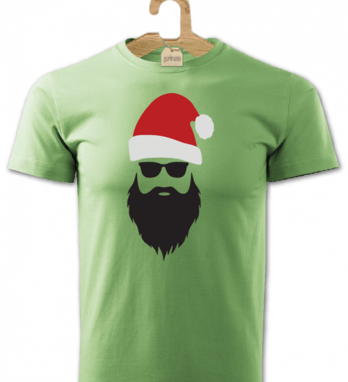 Tričko pánske Santa hipster 1
