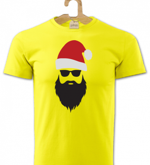 Tričko pánske Santa hipster 1