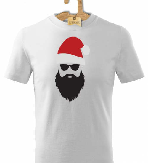 Tričko detské Santa hipster 1