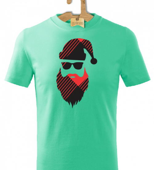 Tričko detské Santa hipster 3
