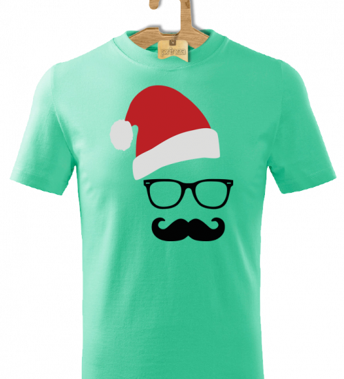 Tričko detské Santa no-hipster