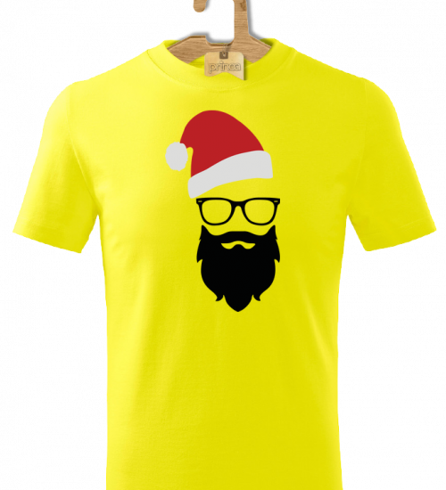 Tričko detské Hipster santa
