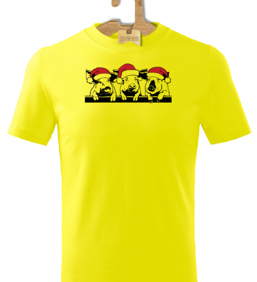 Tričko detské Santa prasiatka