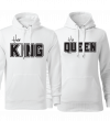 Mikiny Jeho kráľovná Jej kráľ mikiny pre páry (King a Queen)