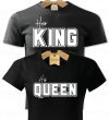 Jeho kráľovná Jej kráľ tričká pre páry (King a Queen)