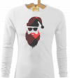 Tričko pánske dlhý rukáv Santa hipster 3