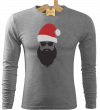 Tričko pánske dlhý rukáv Santa hipster 1