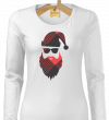 Tričko dámske dlhý rukáv Santa hipster 3