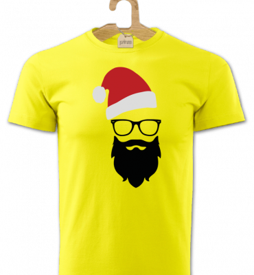 Tričko pánske Hipster santa