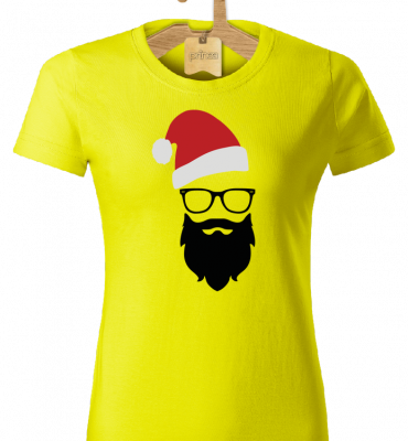 Tričko dámske bic Hipster santa